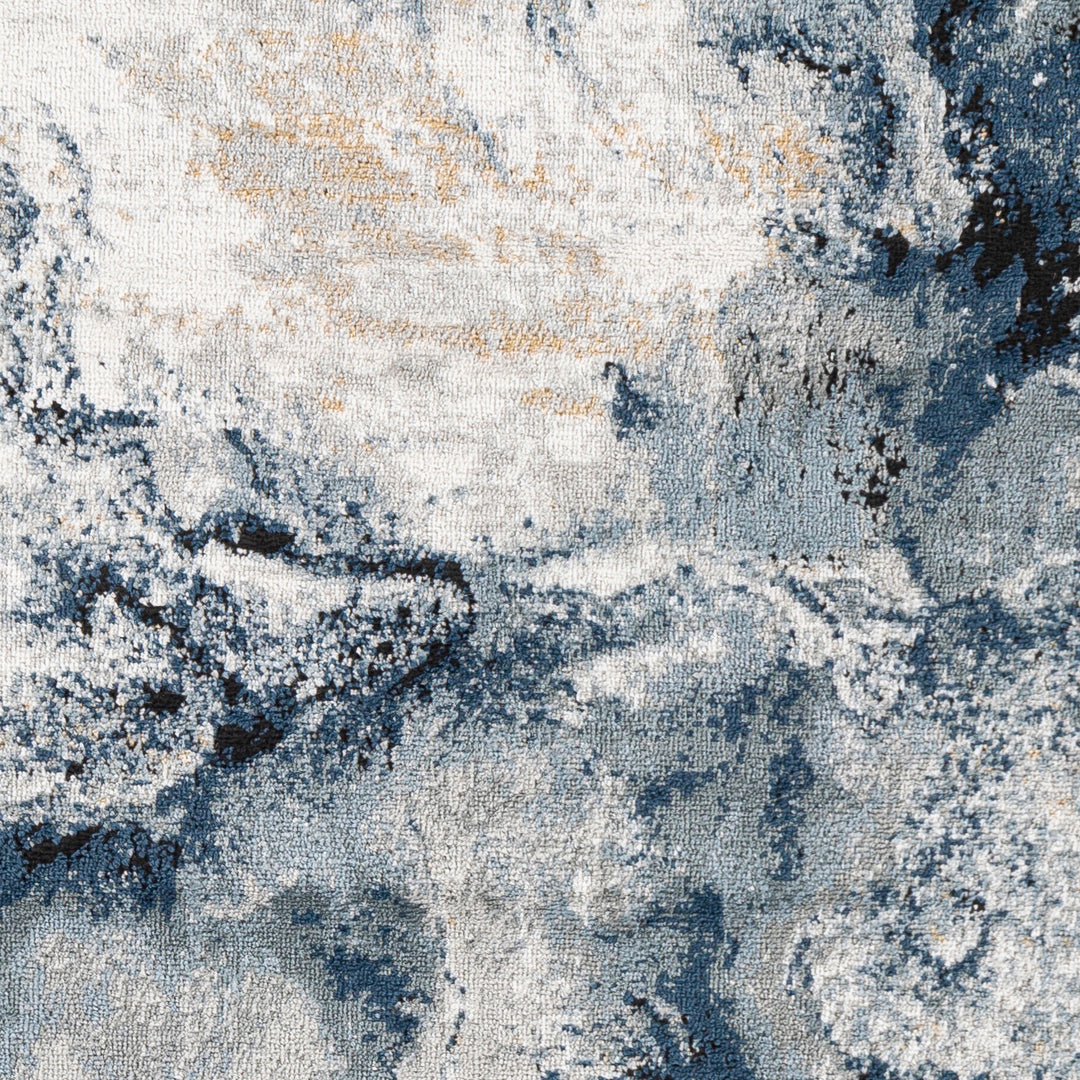 Tapis Abstrait Moderne Bleu/Gris New