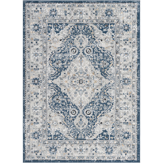 Tapis Vintage Vienna Oriental Bleu/Gris/Jaune