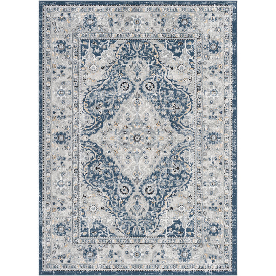 Tapis Vintage Vienna Oriental Bleu/Gris/Jaune