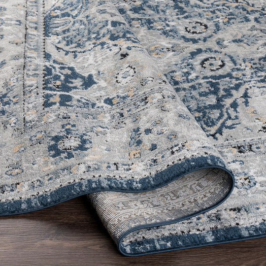 Tapis Vintage Vienna Oriental Bleu/Gris/Jaune