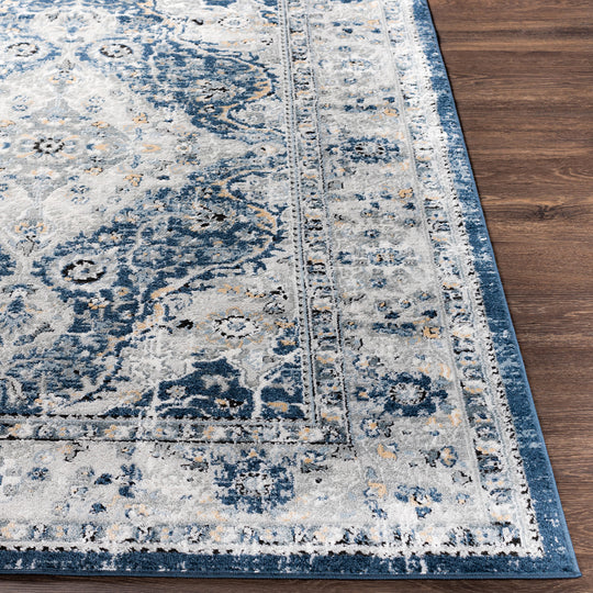 Tapis Vintage Vienna Oriental Bleu/Gris/Jaune