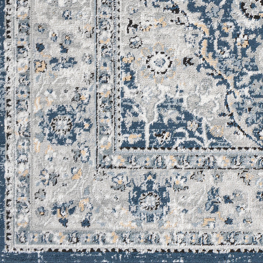 Tapis Vintage Vienna Oriental Bleu/Gris/Jaune