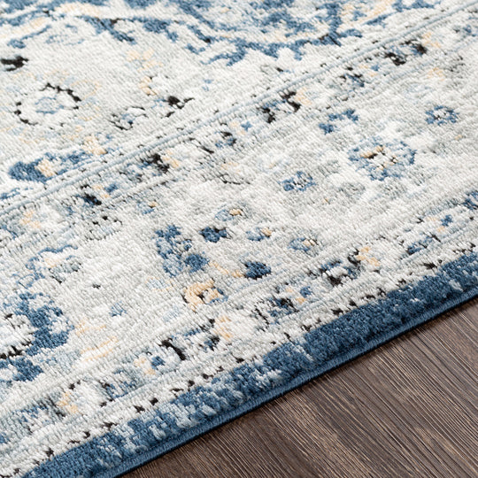 Tapis Vintage Vienna Oriental Bleu/Gris/Jaune