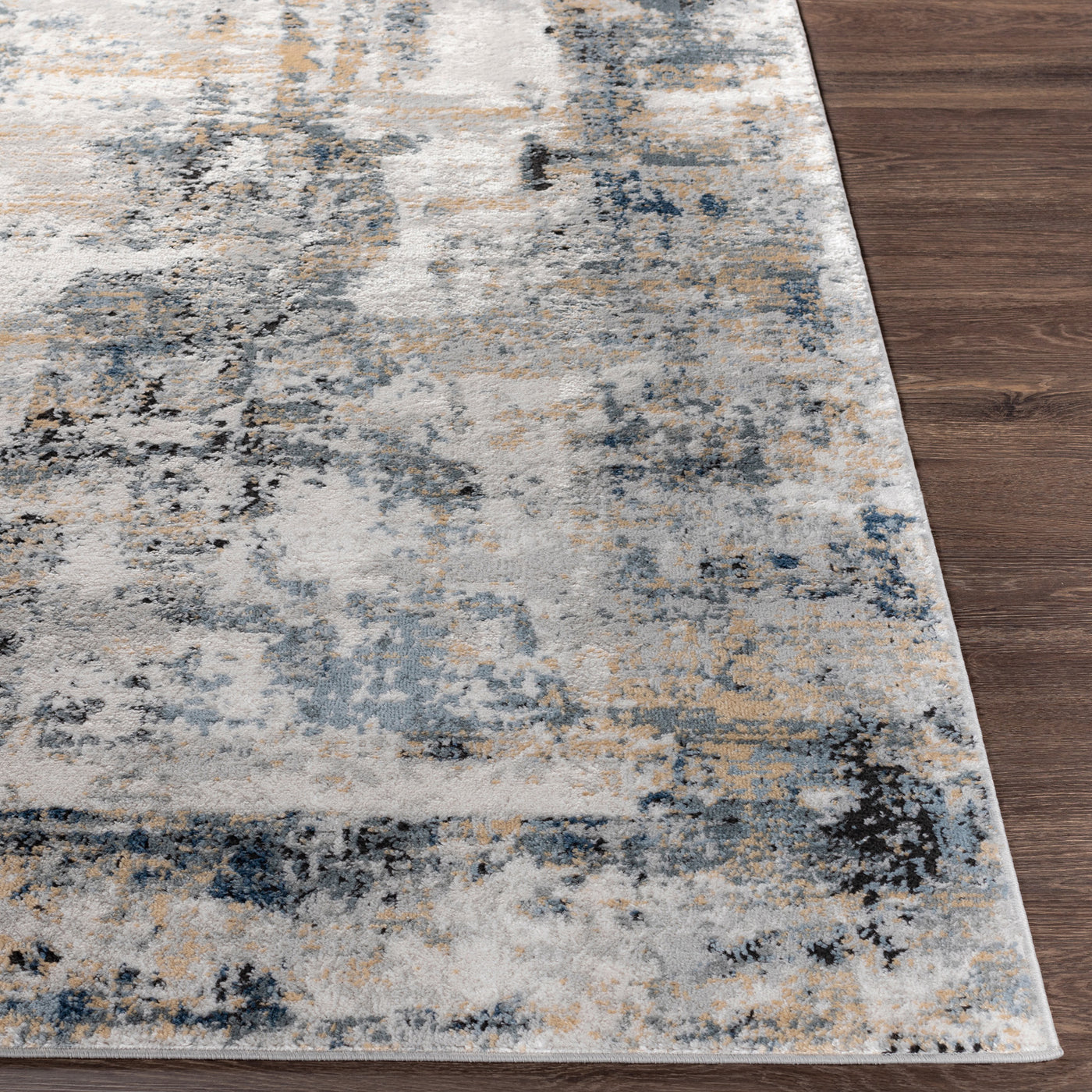 Tapis Abstrait Moderne Multicolore/Gris Paris