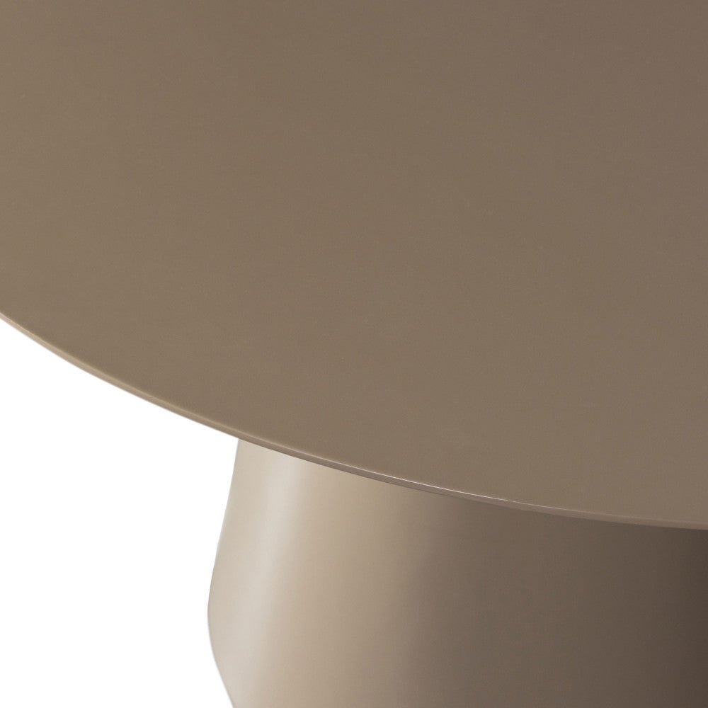 Table à manger DRAWER Jorre ronde en bois ø120 cm Taupe