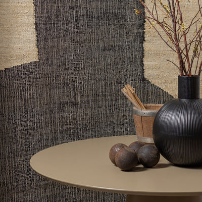 Table à manger DRAWER Jorre ronde en bois ø120 cm Taupe