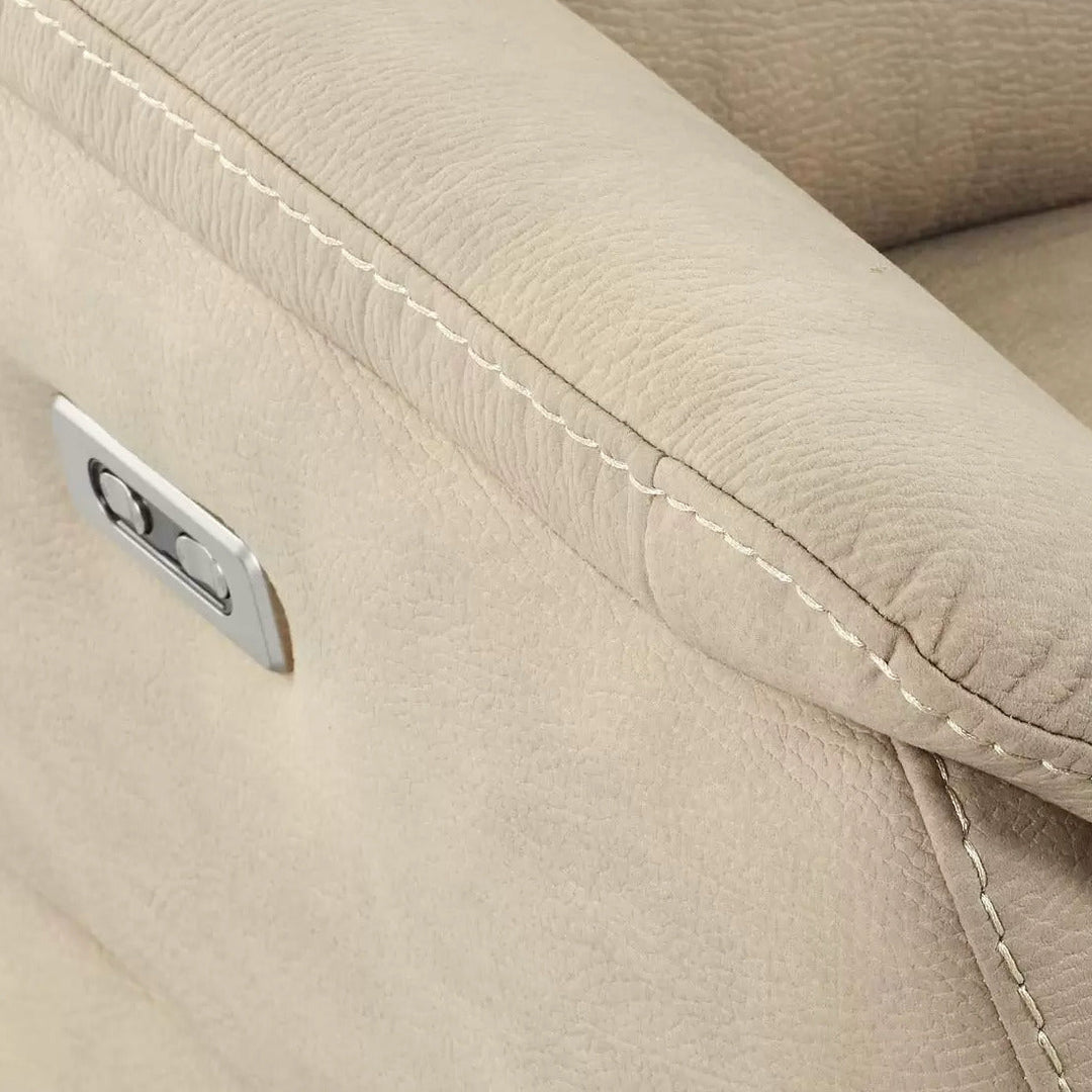 Fauteuil de relaxation électrique LES TENDANCES en nubuck Valenza