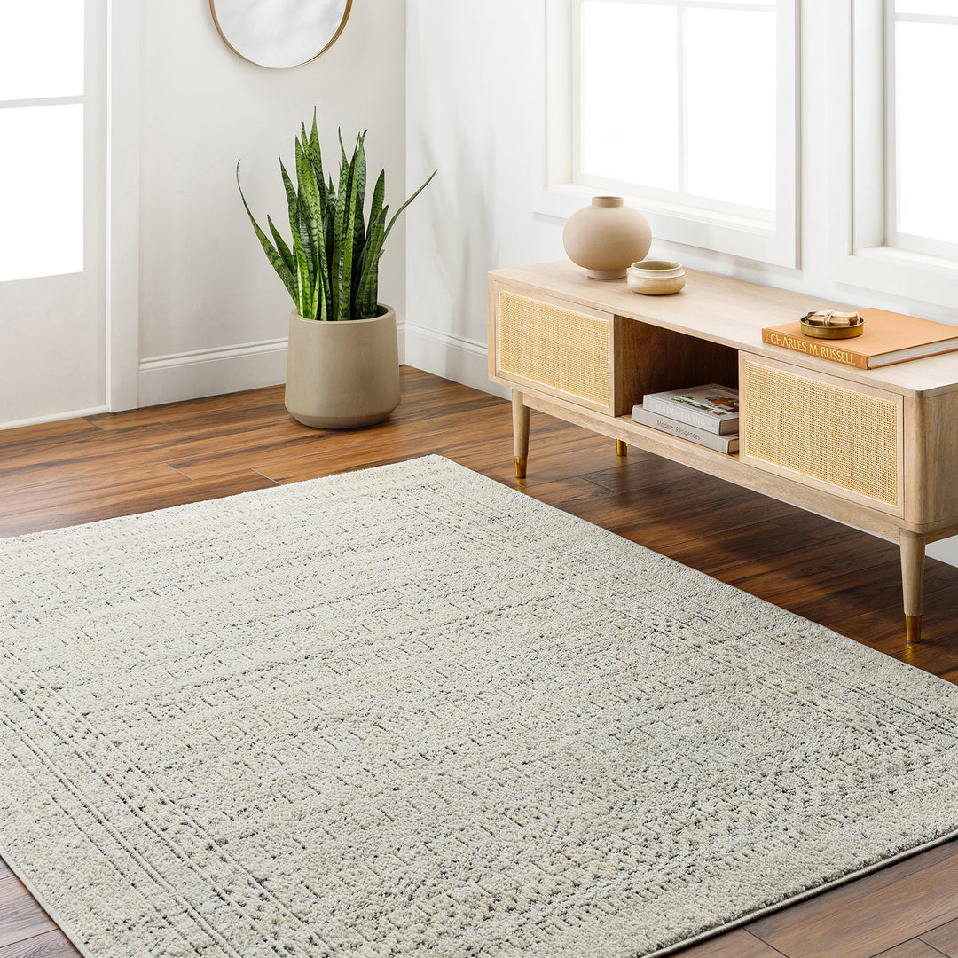 Tapis Scandinave Bohème Ivoire/Gris Oita