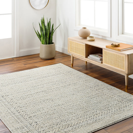 Tapis Scandinave Bohème Ivoire/Gris Oita
