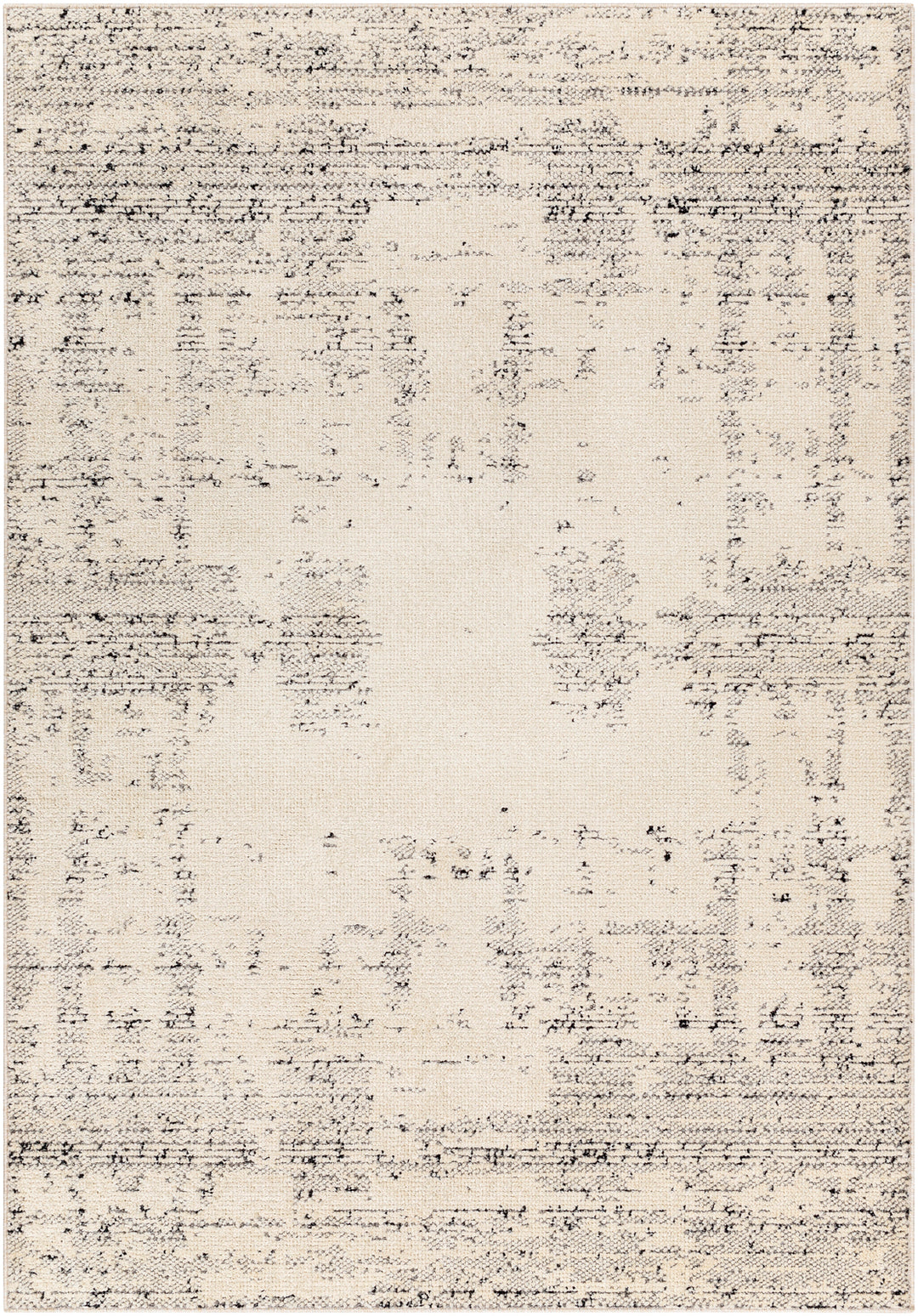 Tapis Abstrait Moderne Ivoire/Gris Oyama