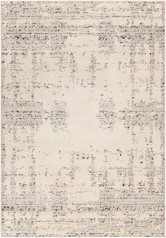 Tapis Abstrait Moderne Ivoire/Gris Oyama