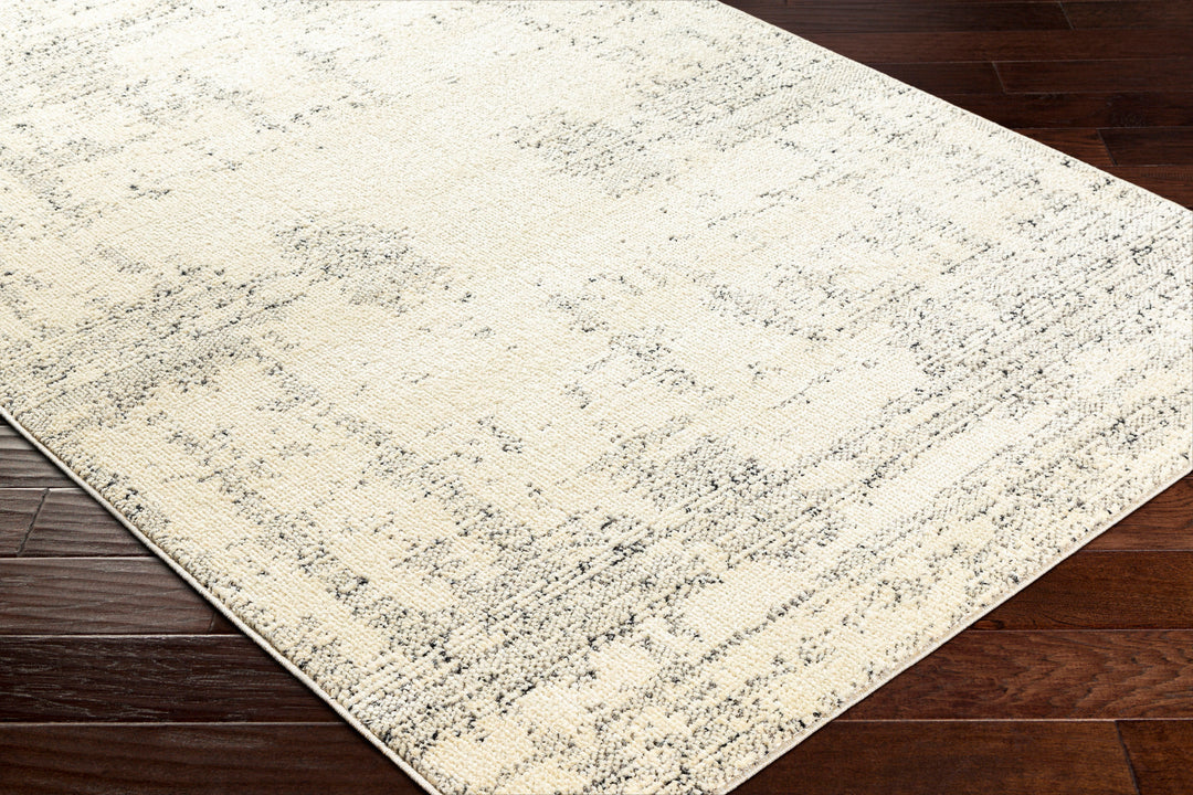 Tapis Abstrait Moderne Ivoire/Gris Oyama