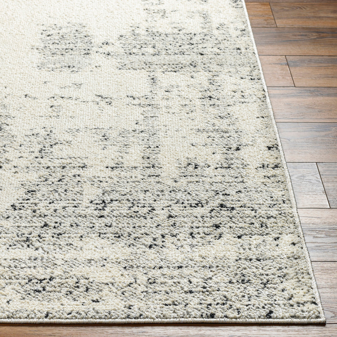Tapis Abstrait Moderne Ivoire/Gris Oyama