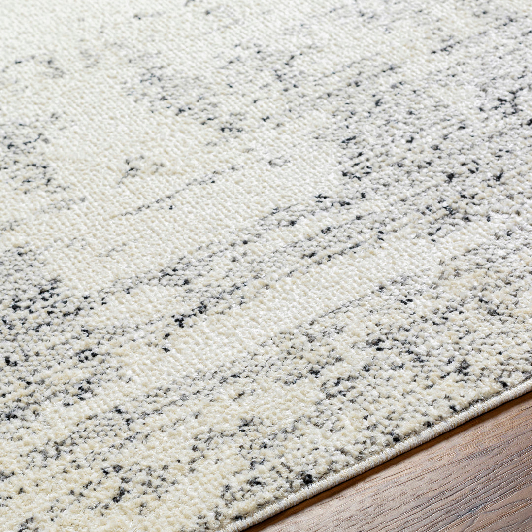 Tapis de Couloir Abstrait Moderne Ivoire/Gris Oyama
