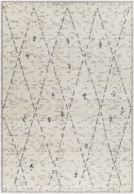 Tapis Berbère Ethnique Ivoire/Gris Onojo