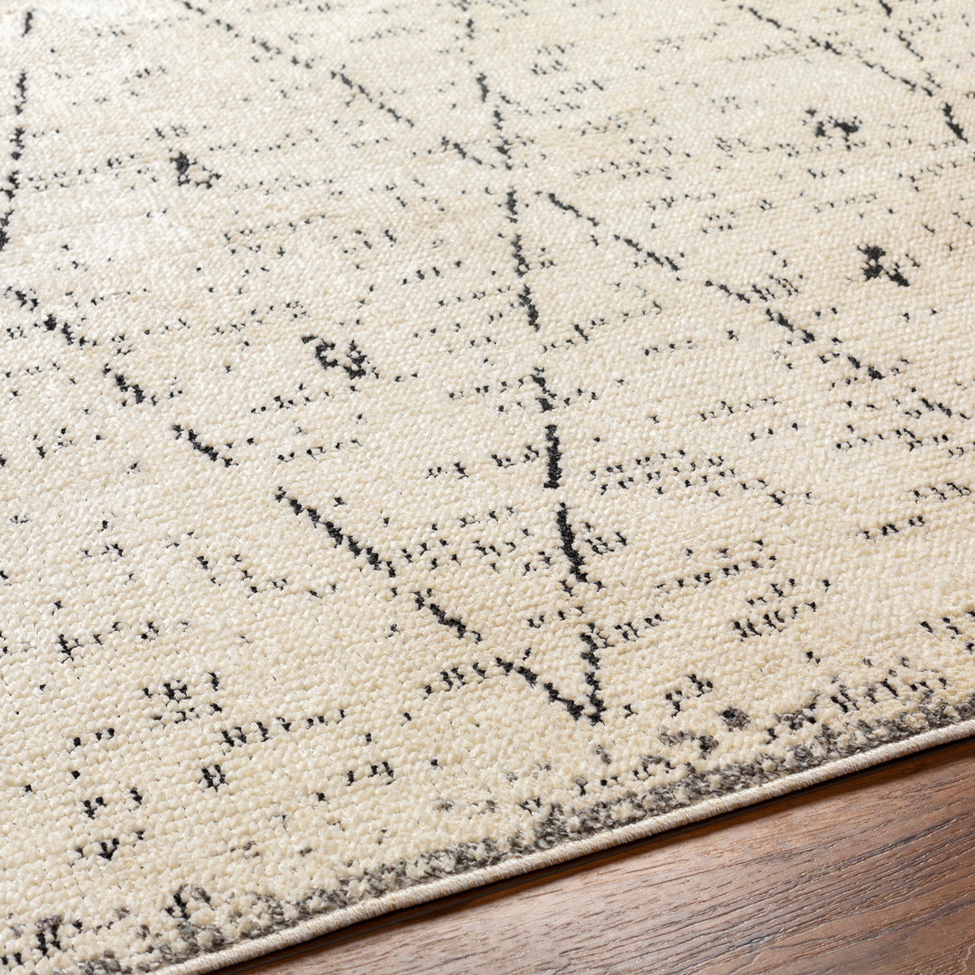 Tapis Berbère Ethnique Ivoire/Gris Onojo