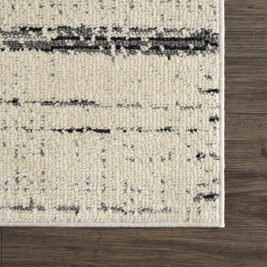 Tapis Scandinave Moderne Ivoire/Gris Okaya