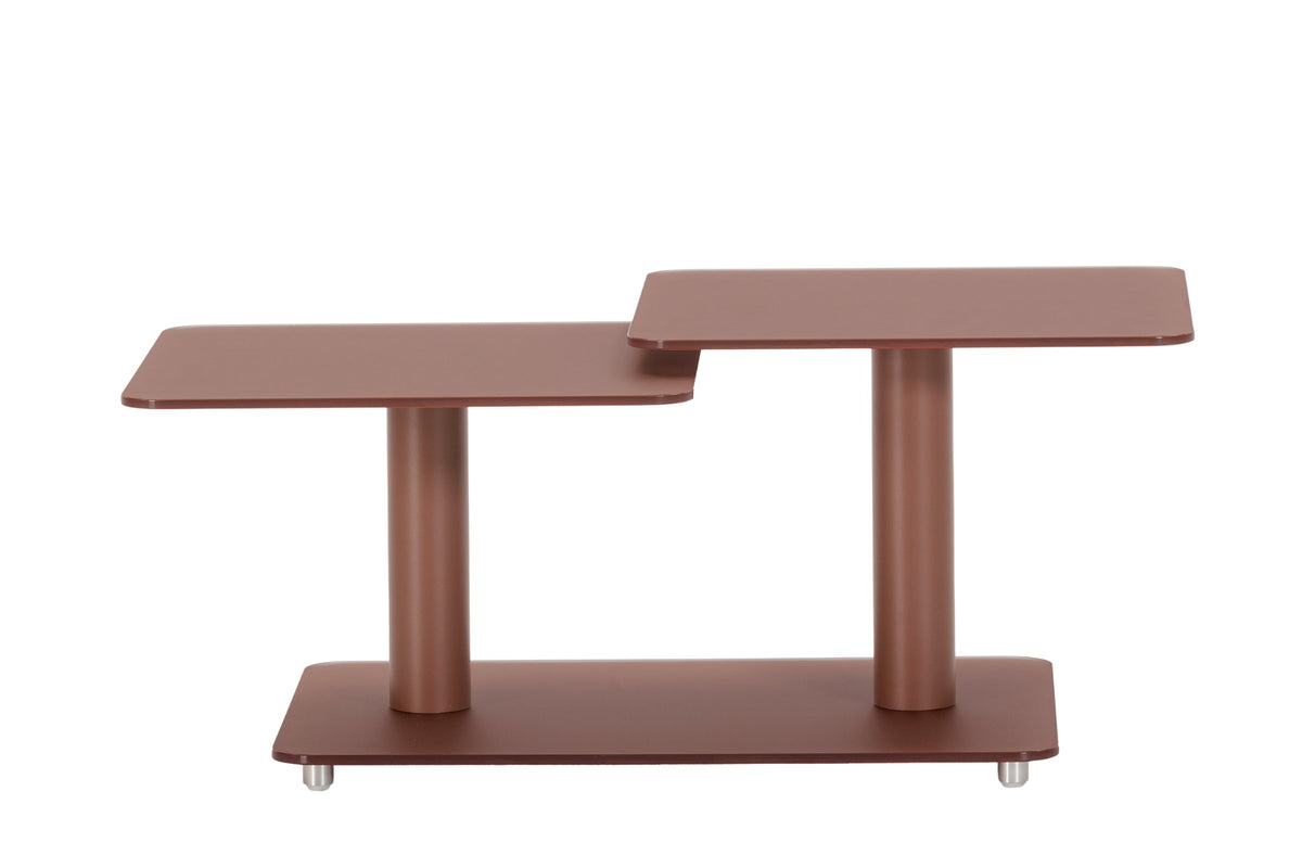 Table basse carrée CASANOVA Liro terracotta en pierre frittée — photo produit