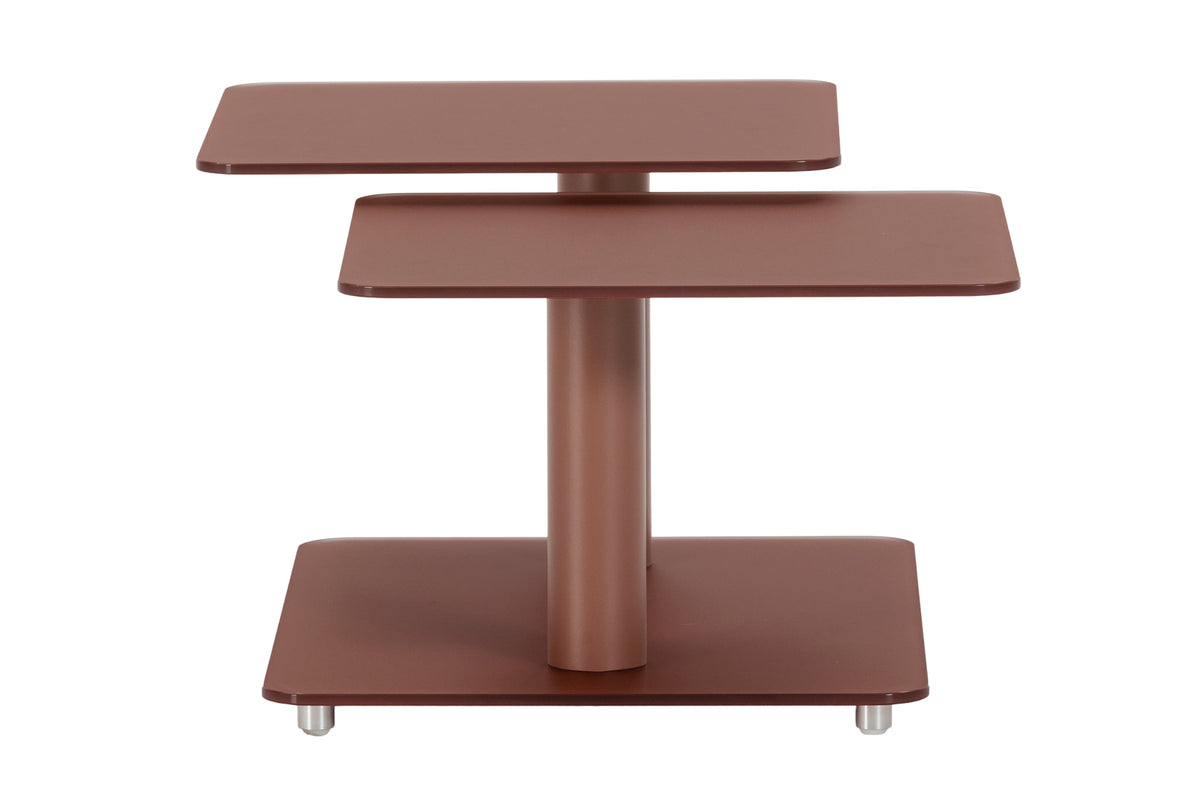 Table basse carrée CASANOVA Liro terracotta en pierre frittée — photo produit
