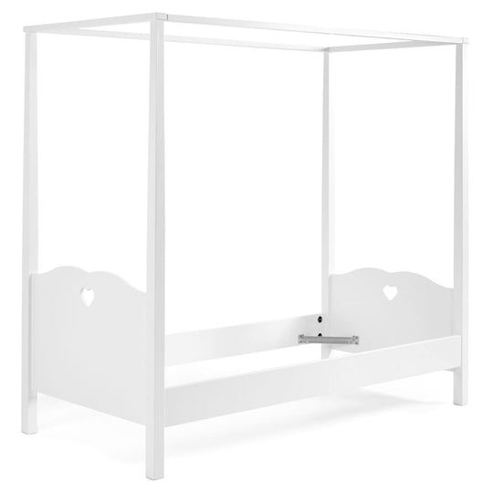 Lit à Baldaquin VIPACK Amori 90x200cm blanc