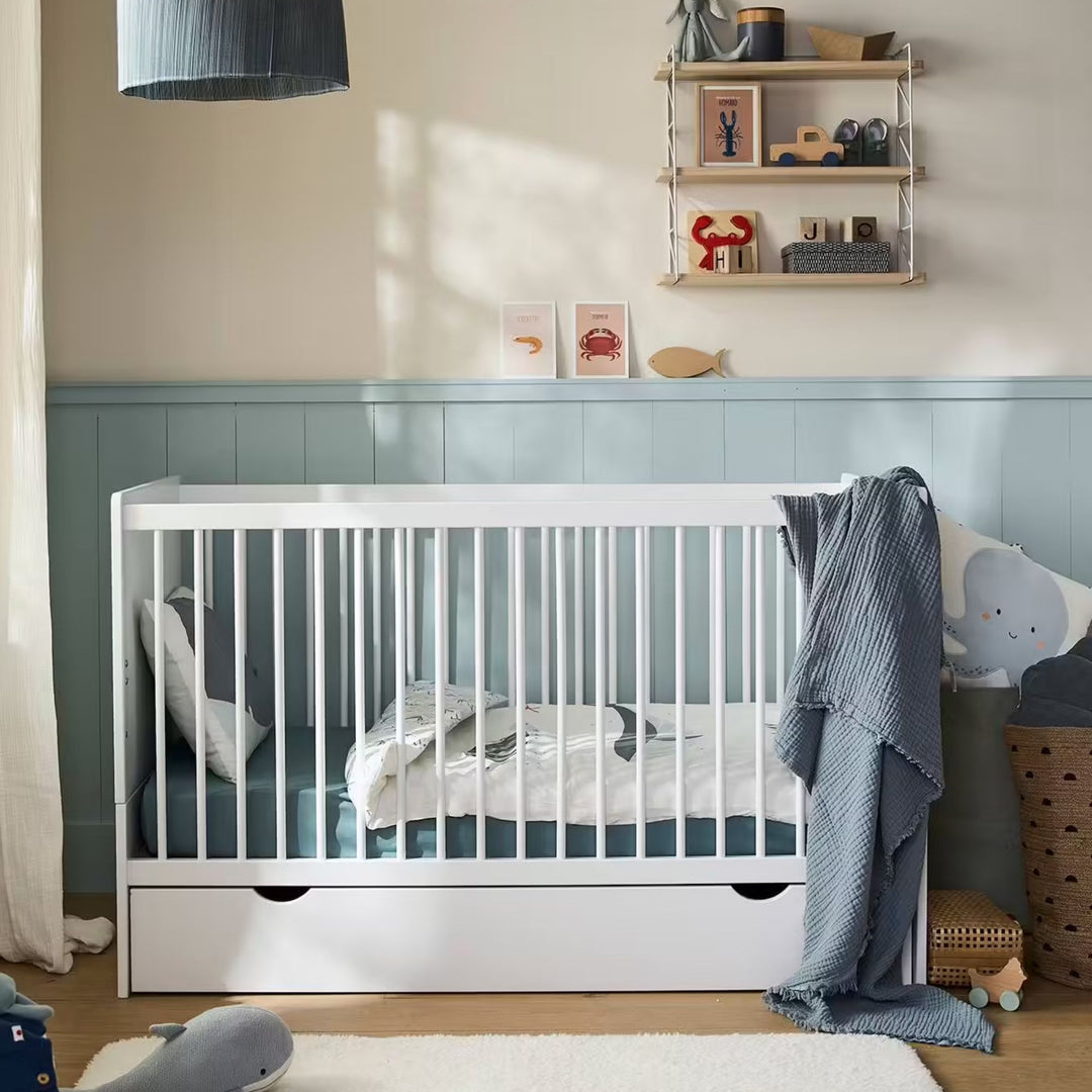 Lit bébé évolutif VERTBAUDET Holidays 70x140cm blanc