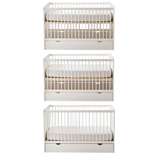 Lit bébé évolutif VERTBAUDET Holidays 70x140cm blanc