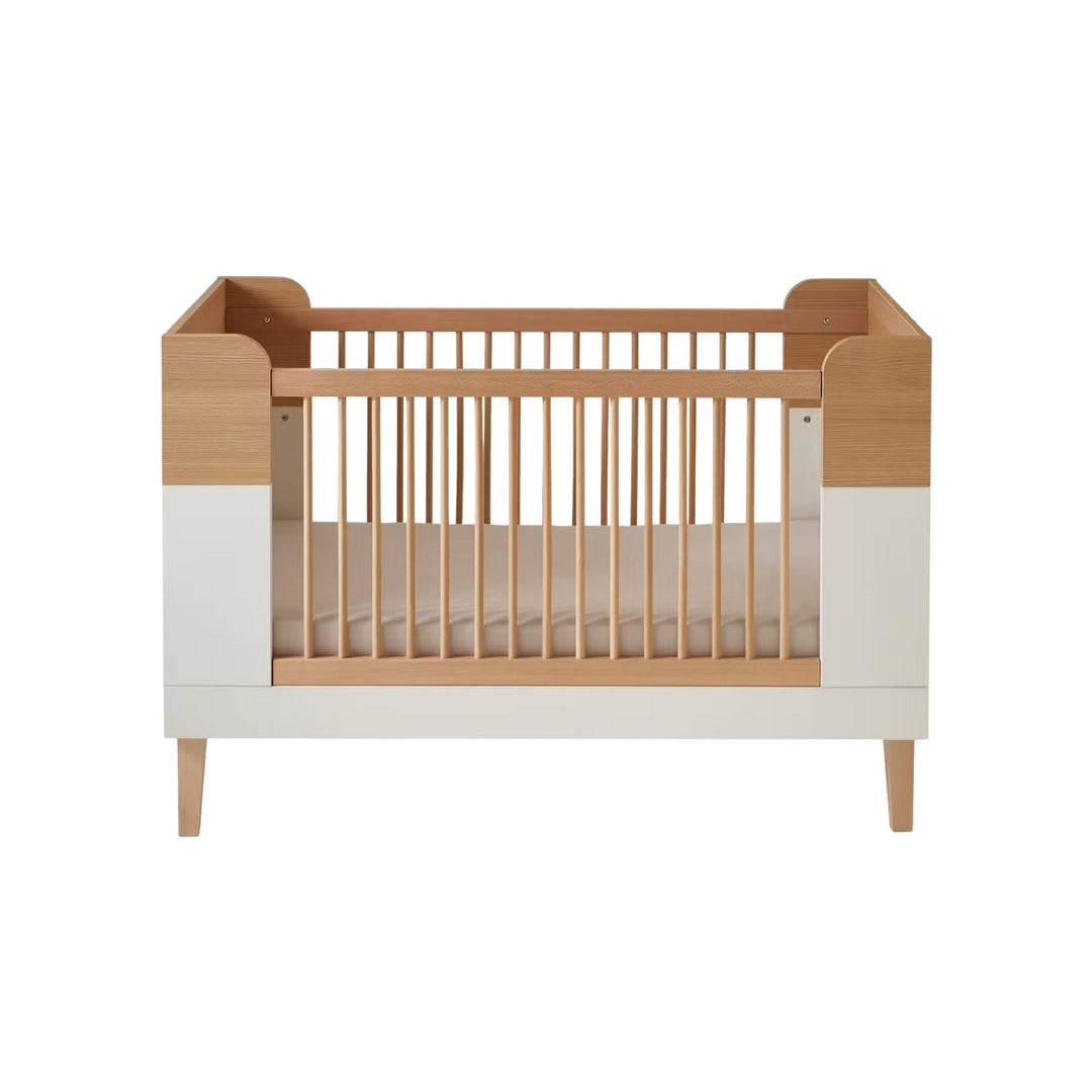 Lit bébé évolutif VERTBAUDET Moka 70x140cm blanc