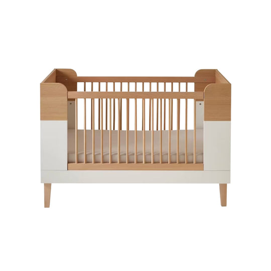 Lit bébé évolutif VERTBAUDET Moka 70x140cm blanc