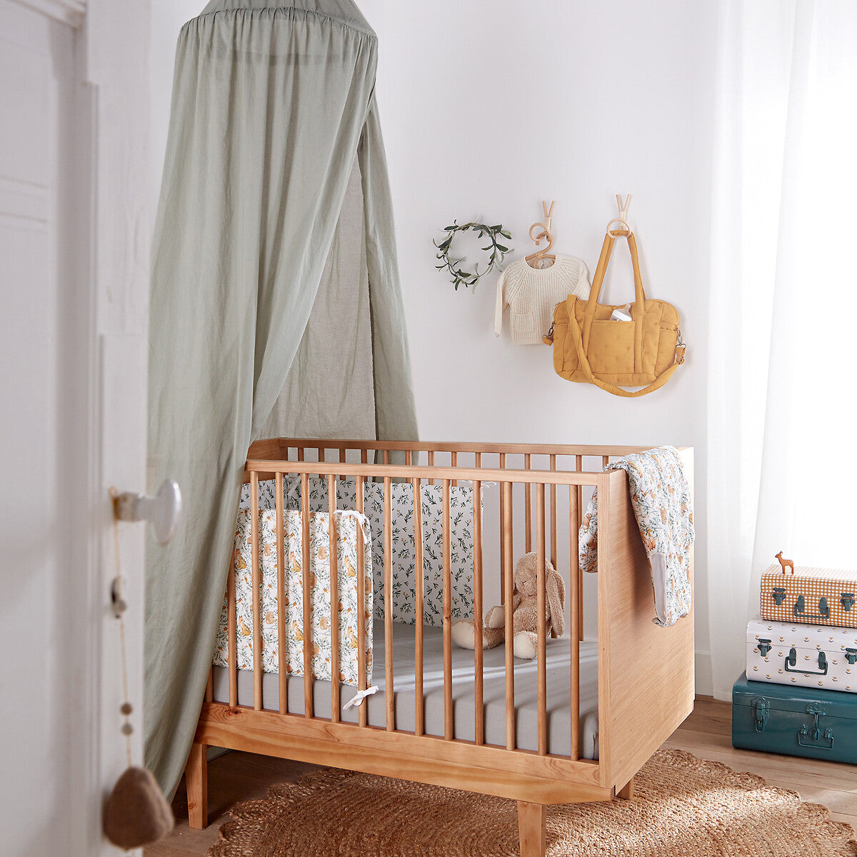 Lit bébé 60x120cm avec sommier réglable, Elyo La Redoute Interieurs