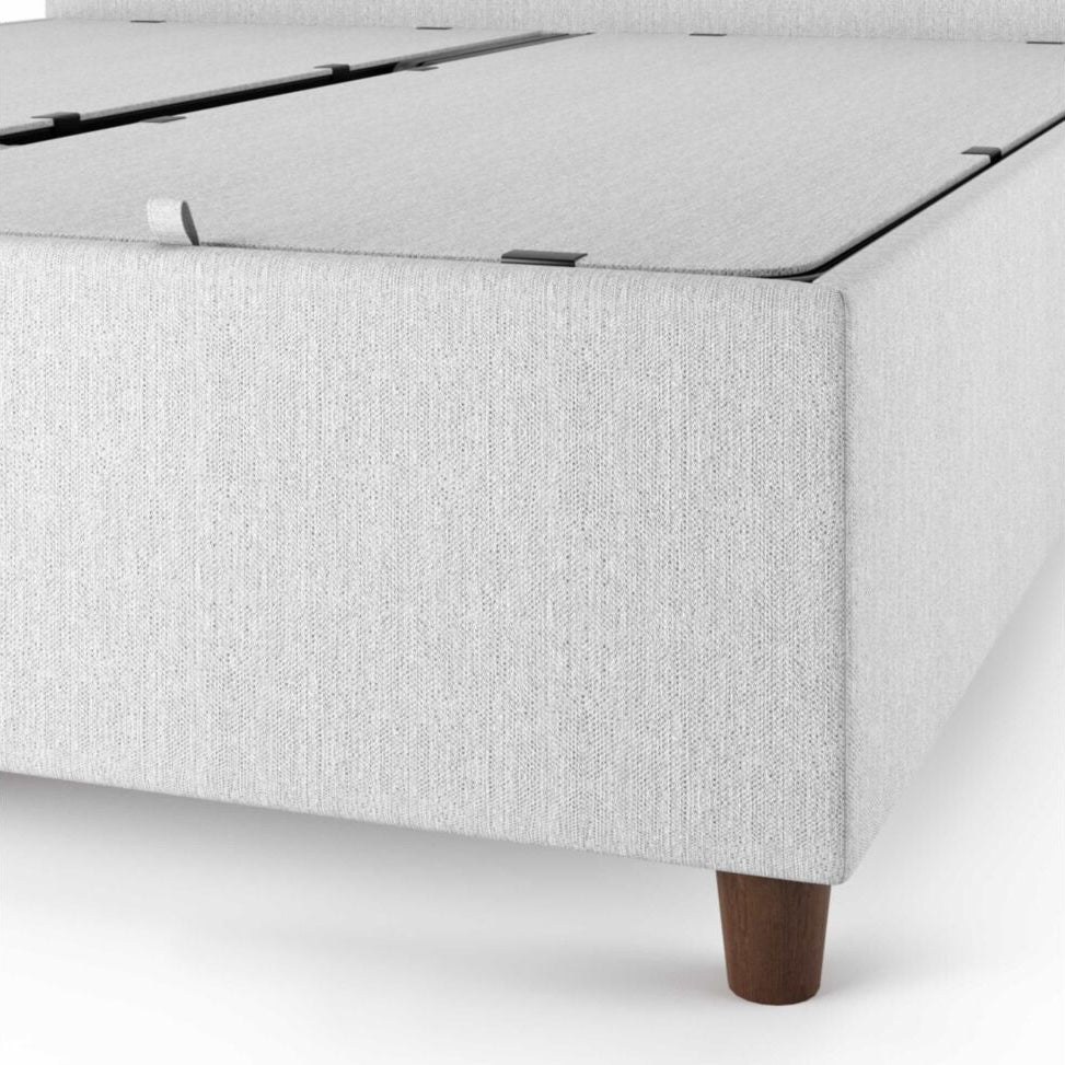 Lit coffre Le Roi du Matelas Alpha Gris clair 160x200cm