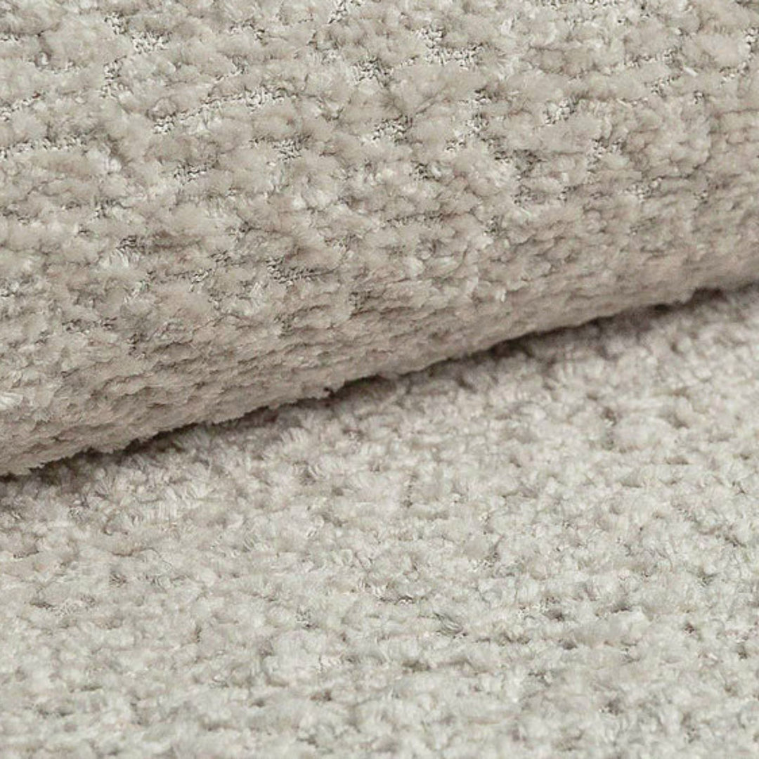 Lit coffre MICADONI Mount en tissu bouclé beige 200x200cm