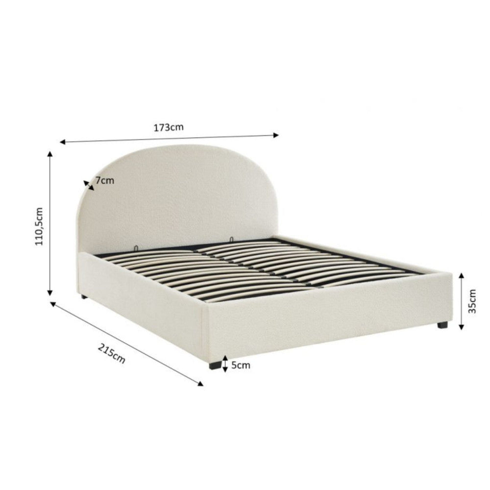 Lit coffre avec tête de lit 160x200cm Drawer