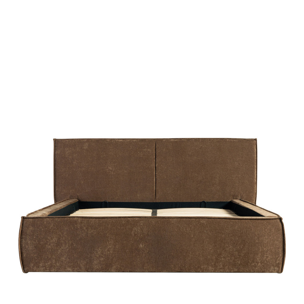 Lit coffre DRAWER Liberia 140x190cm marron