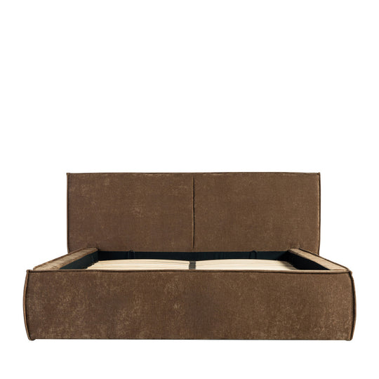 Lit coffre DRAWER Liberia 140x190cm marron
