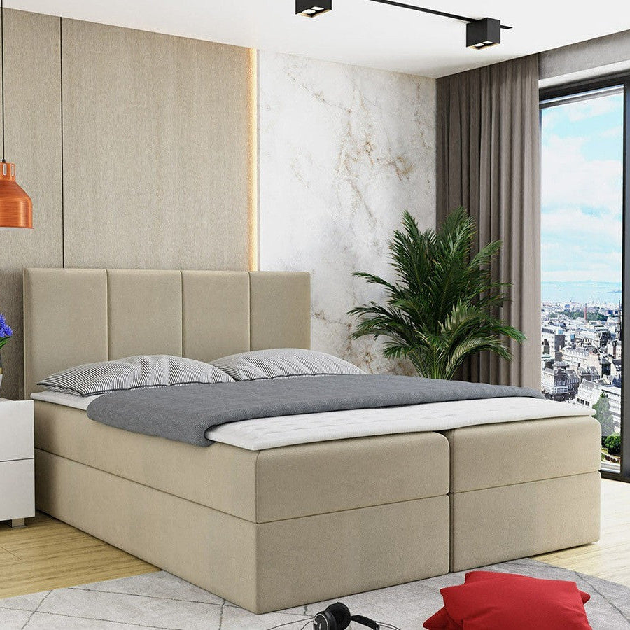 Lit continental 140x200cm MOBILIER 1 Baltimore 147 (Manila 02)