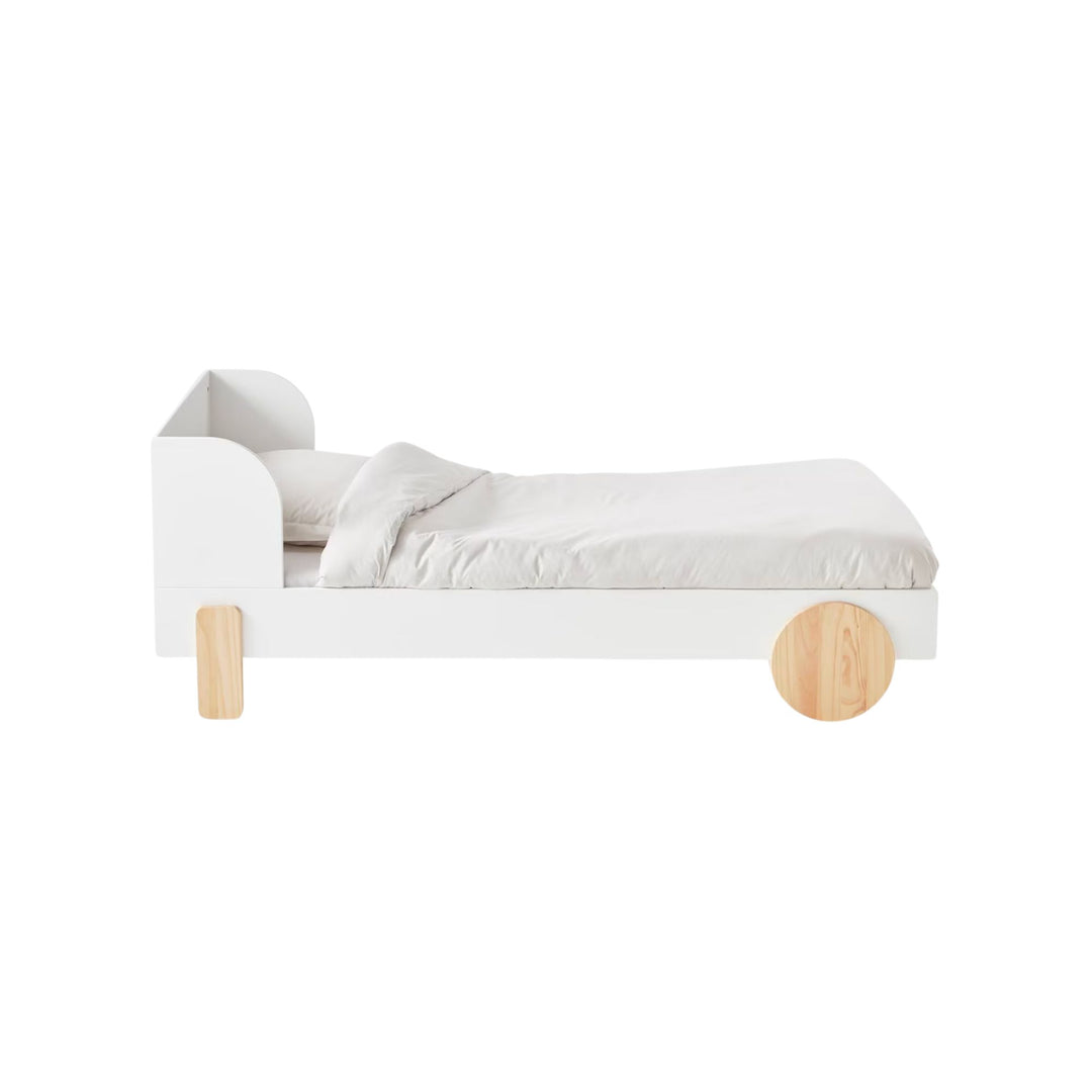 Lit enfant évolutif VERTBAUDET Rollie blanc/bois