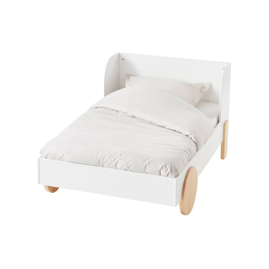 Lit enfant évolutif VERTBAUDET Rollie blanc/bois