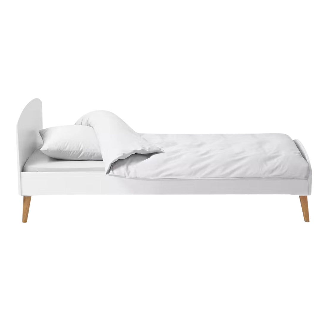 Lit enfant VERTBAUDET Confetti blanc/bois