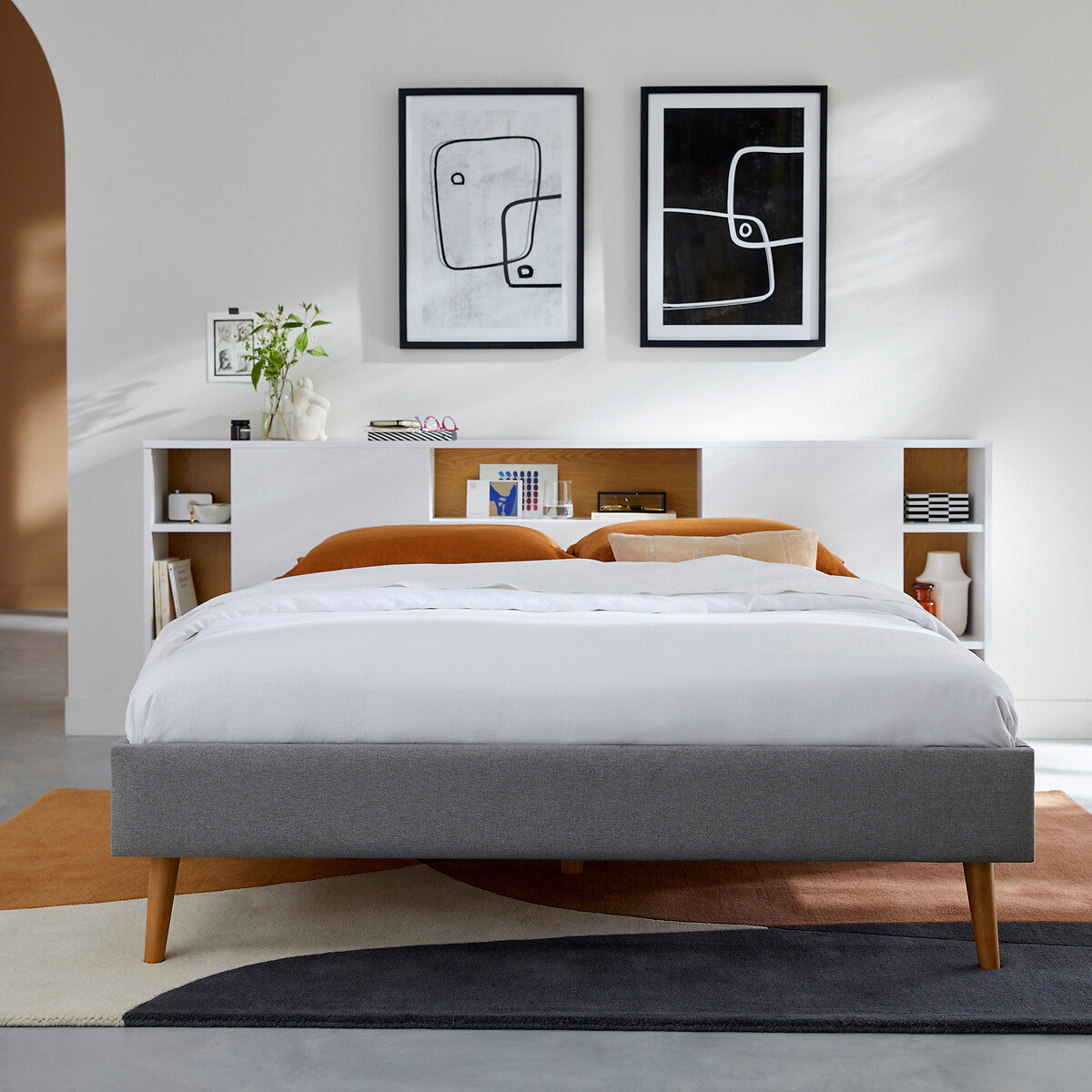 Lit avec sommier 140x190cm, Jimi La Redoute Interieurs