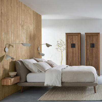 Lit en lin avec sommier 160x200cm, Aurore design E. Gallina AM.PM