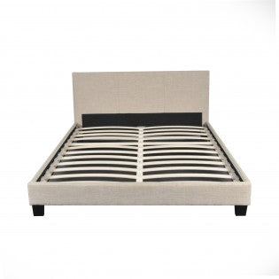 Lit avec sommier Weber DUBLIN 140x190cm beige — photo produit