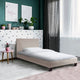 Lit avec sommier Weber DUBLIN 90x190cm beige — photo produit