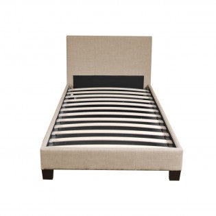 Lit avec sommier Weber DUBLIN 90x190cm beige — photo produit