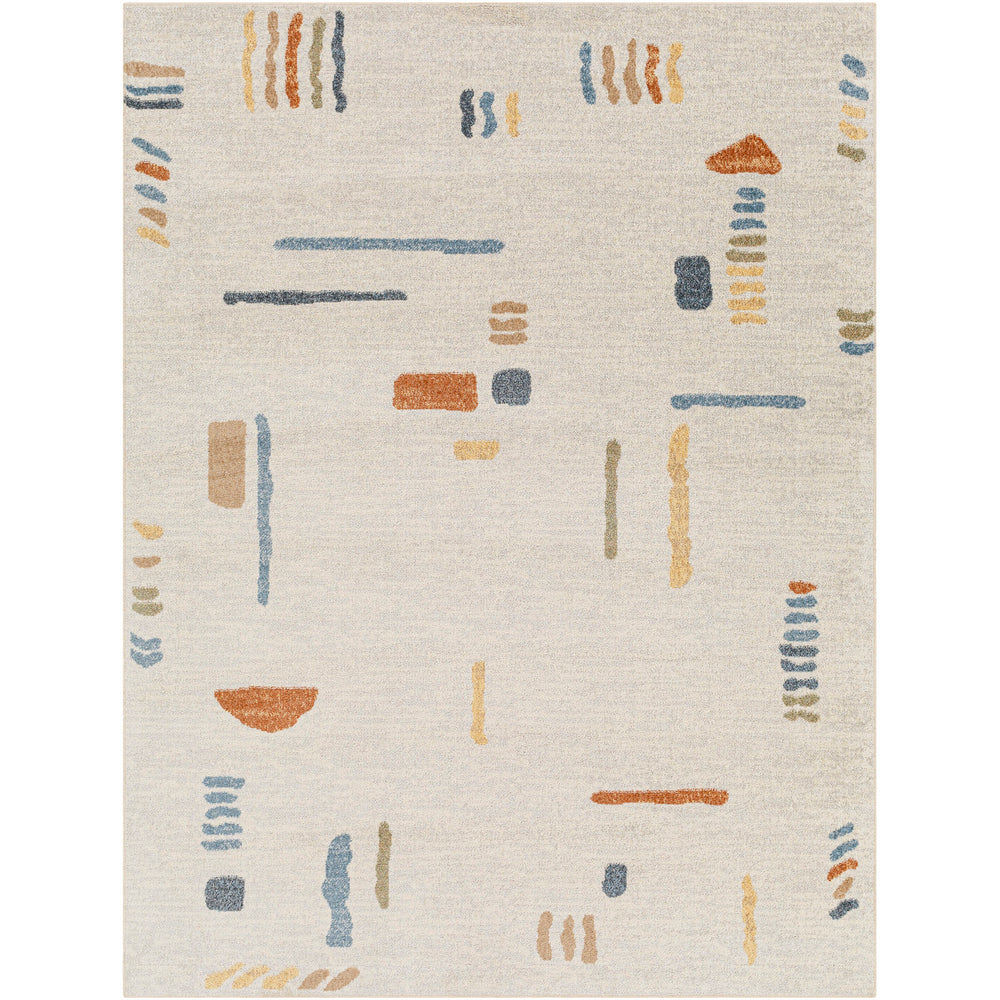 Tapis Scandinave Lavable en Machine Multicolore/Gris Kittila