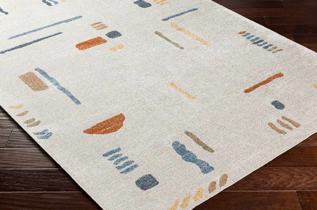 Tapis Scandinave Lavable en Machine Multicolore/Gris Kittila