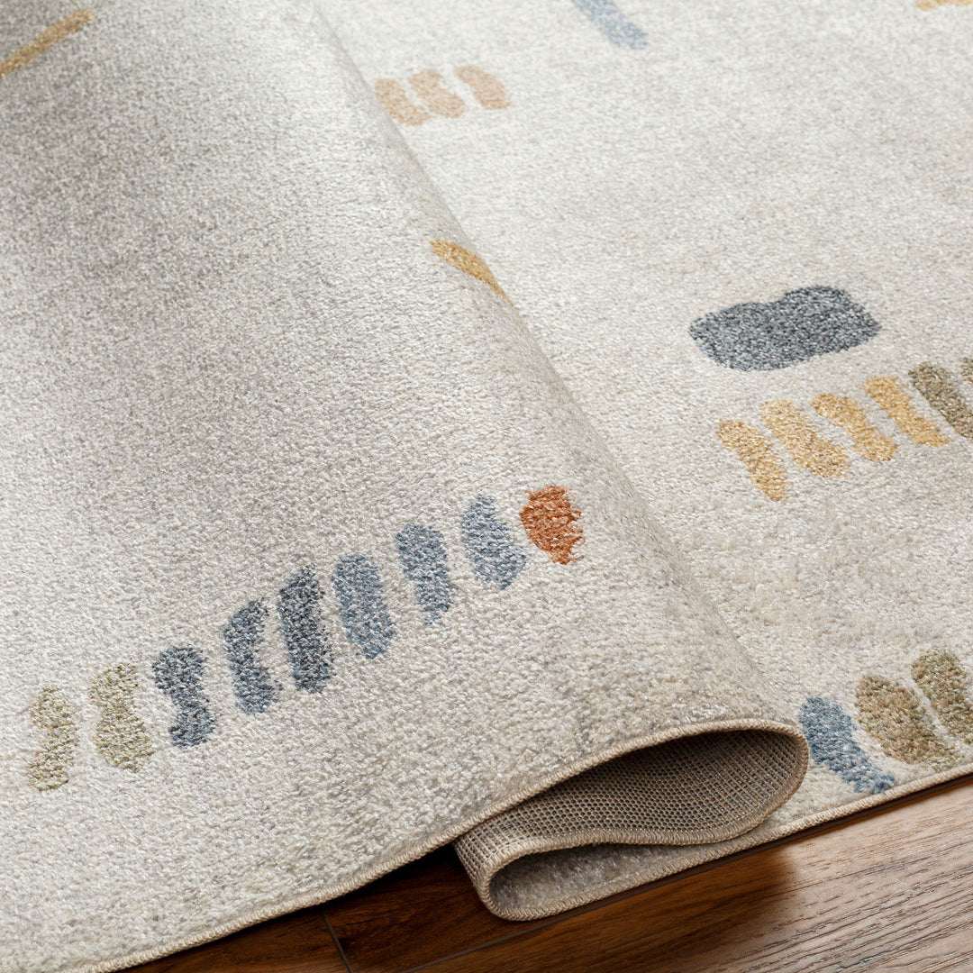 Tapis Scandinave Lavable en Machine Multicolore/Gris Kittila