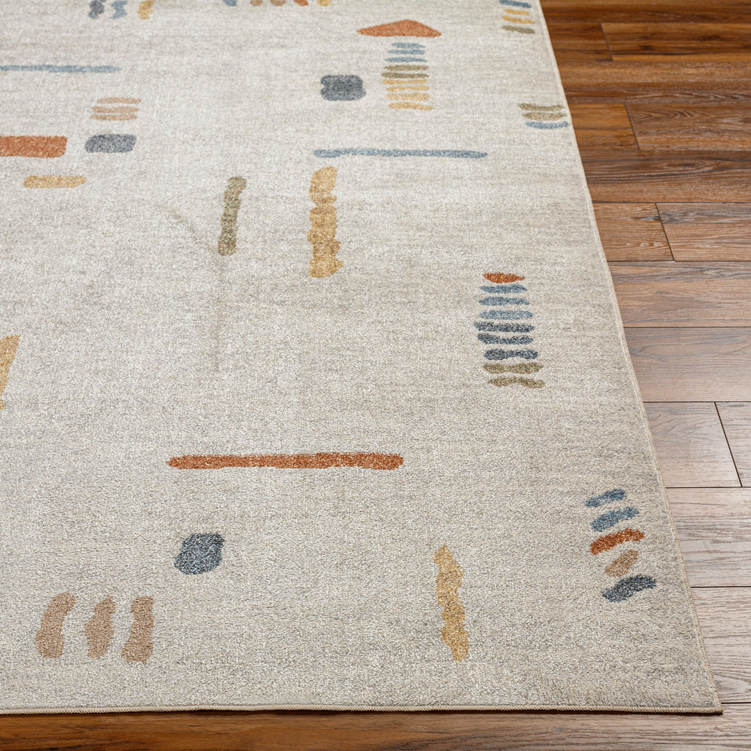 Tapis Scandinave Lavable en Machine Multicolore/Gris Kittila