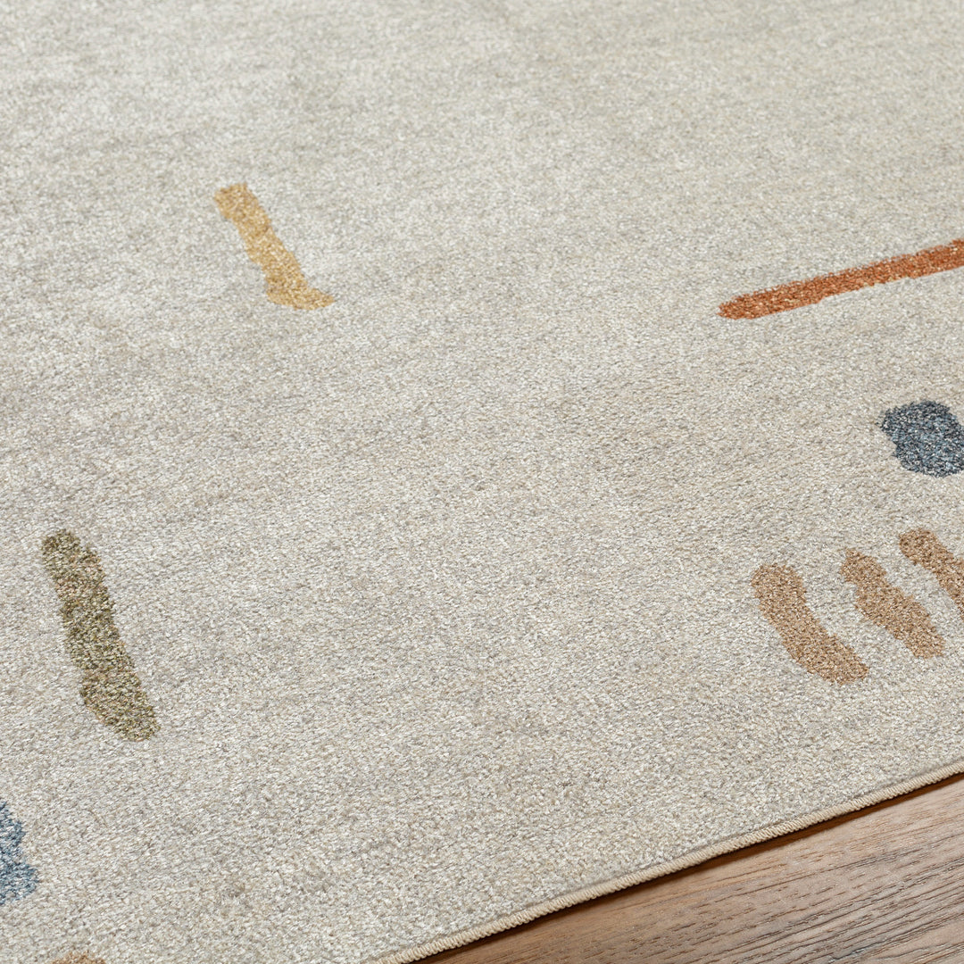 Tapis Scandinave Lavable en Machine Multicolore/Gris Kittila
