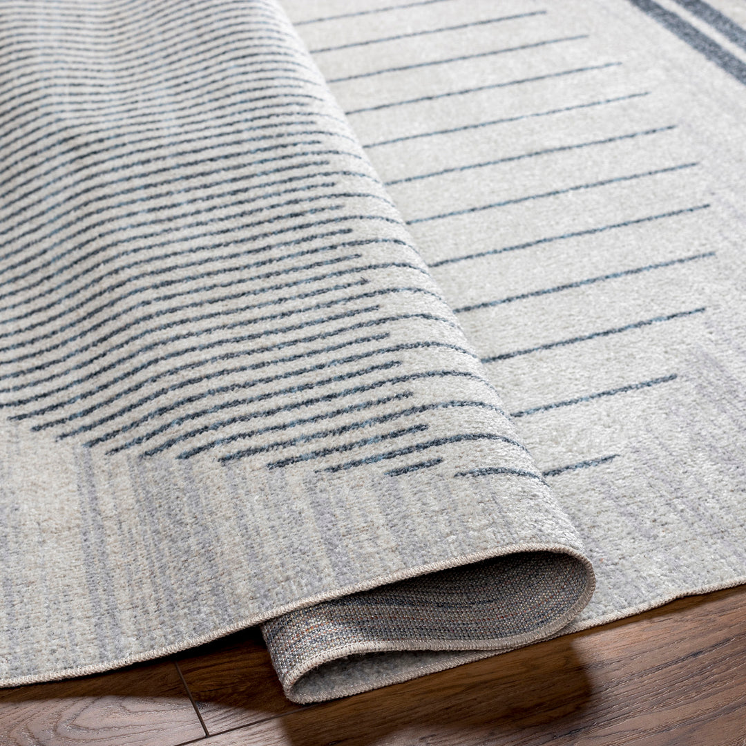 Tapis Scandinave Lavable en Machine Bleu Santiago