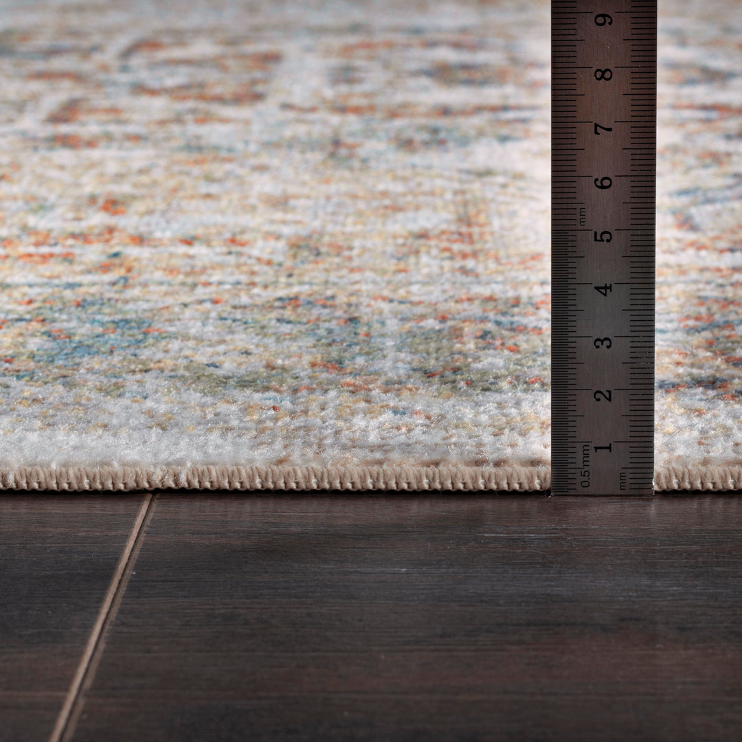 Tapis Vintage Lavable en Machine Marron/Ivoire Marlenheim